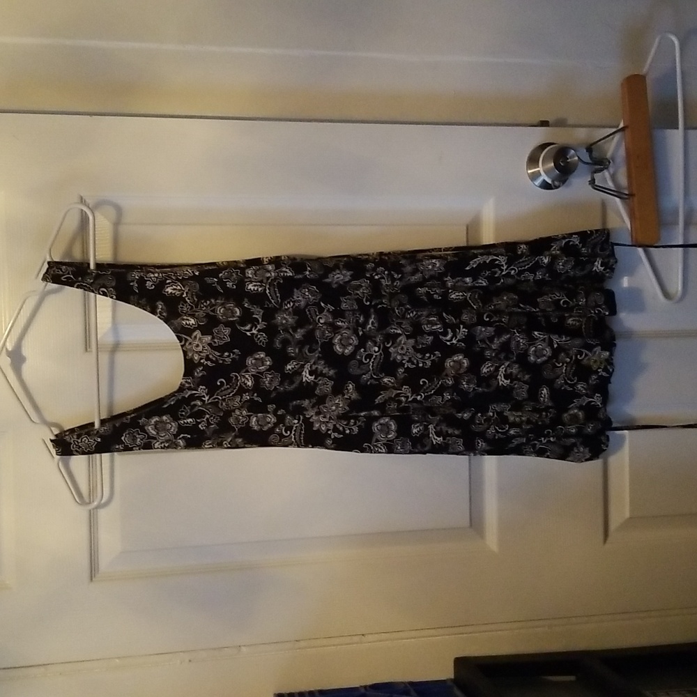 Women's black floral dress